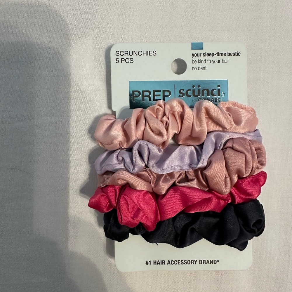scunci Scrunchies - Pink, Purple, Black